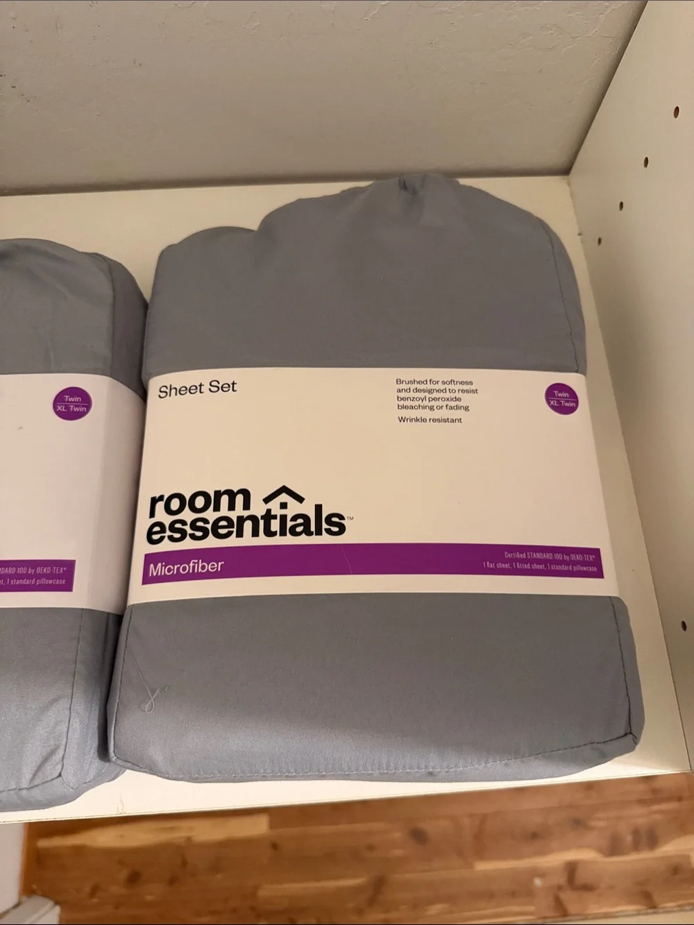 TWIN / TWIN XL Microfiber Sheet Set - Light Gray